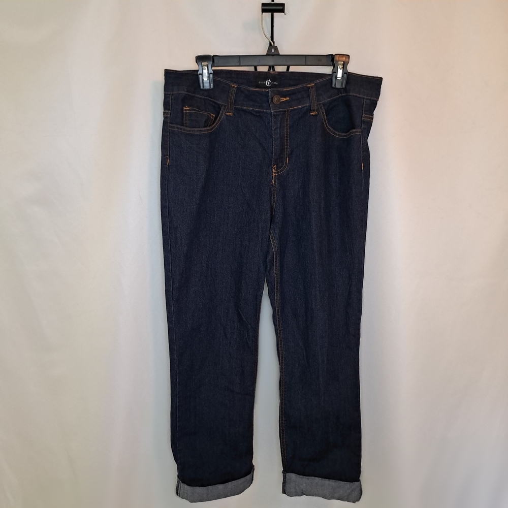 Cello Dark Blue Cuffed Capri's Women's Size 14